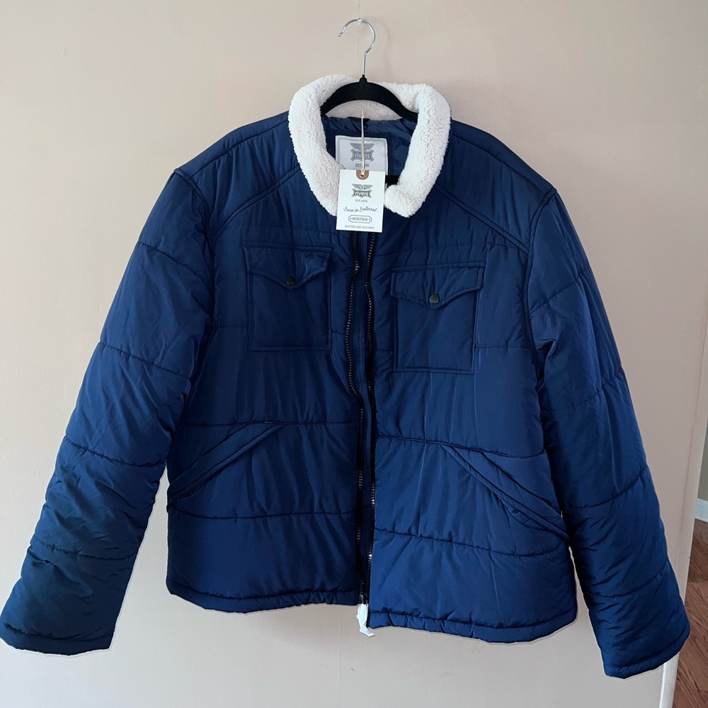 RIVERS SHERPA TRIM PUFFER JACKET 3X